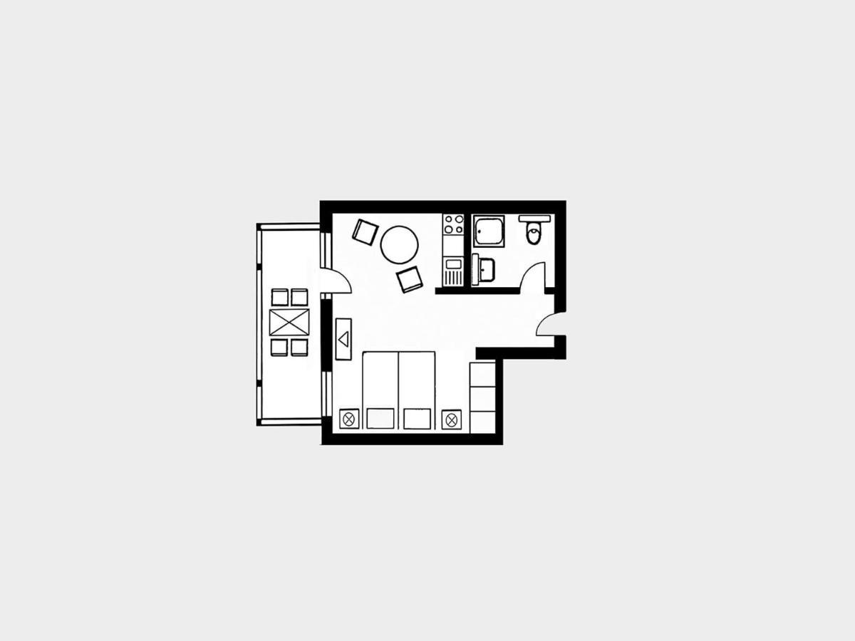 Strandvillen - 1-raum-ferienwohnung Mit Balkon Sv-554